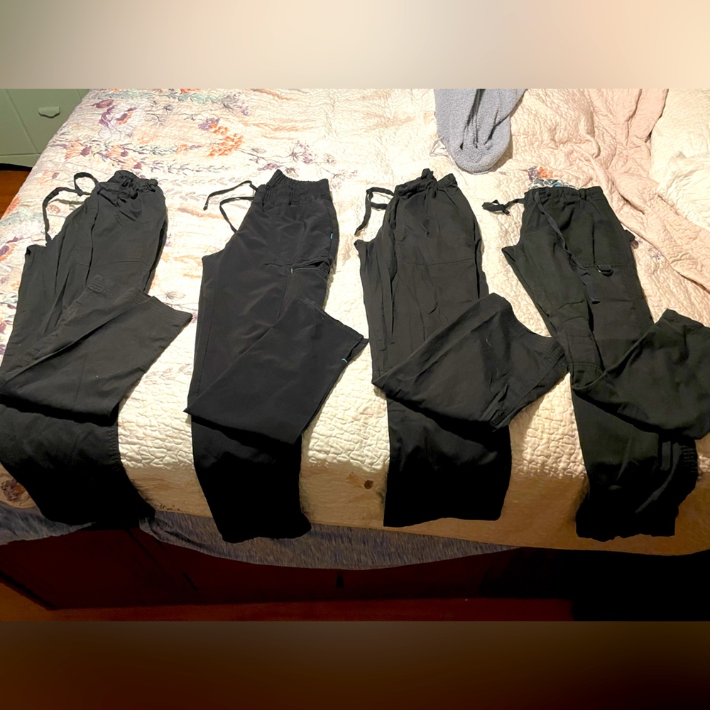 Black scrub pant lot